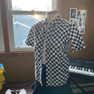 VANS Checkered Button Up-Juniors
